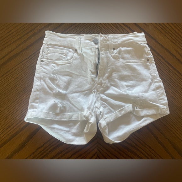 PacSun denim shorts. The Shortie. All in size 23. (3 shorts in blue,dark,white - Picture 6 of 7